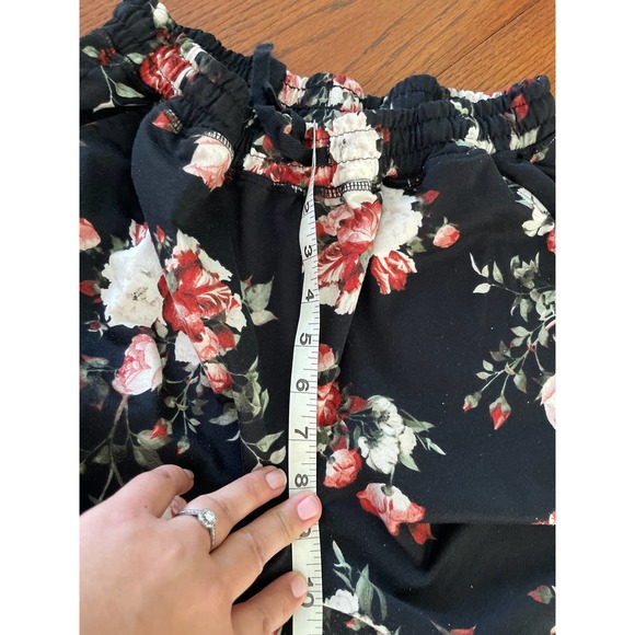 Lularoe Floral Jax Joggers Size M - Picture 7 of 8